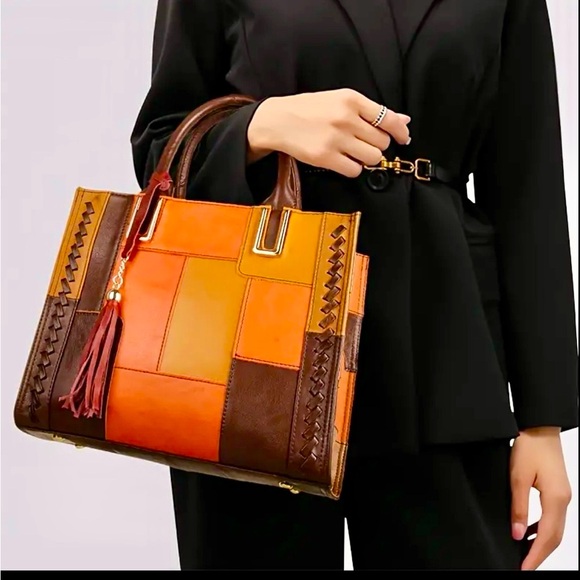 Genuine Leather~NWOT~Cobbler Legend Vintage Handmade Satchel/Shoulderbag/Tote - Picture 3 of 11